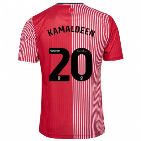 Kandiny Enfant Maillot Kamaldeen Sulemana #20 Rouge Tenues Domicile 2023/24 T-Shirt