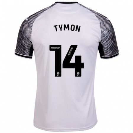 Kandiny Enfant Maillot Josh Tymon #14 Blanc Tenues Domicile 2023/24 T-Shirt