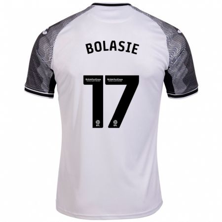 Kandiny Enfant Maillot Yannick Bolasie #17 Blanc Tenues Domicile 2023/24 T-Shirt