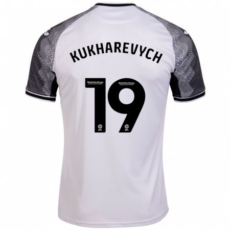 Kandiny Enfant Maillot Mykola Kukharevych #19 Blanc Tenues Domicile 2023/24 T-Shirt
