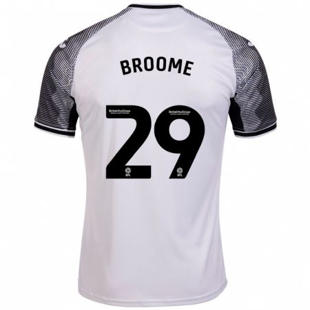 Kandiny Enfant Maillot Nathan Broome #29 Blanc Tenues Domicile 2023/24 T-Shirt