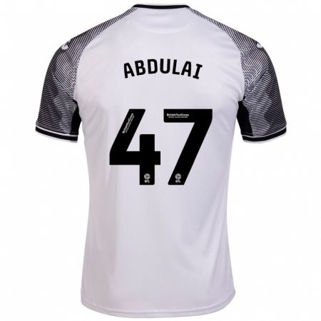 Kandiny Enfant Maillot Azeem Abdulai #47 Blanc Tenues Domicile 2023/24 T-Shirt