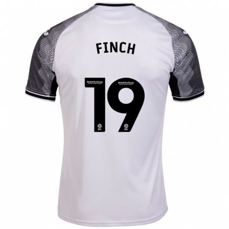 Kandiny Enfant Maillot Lucy Finch #19 Blanc Tenues Domicile 2023/24 T-Shirt