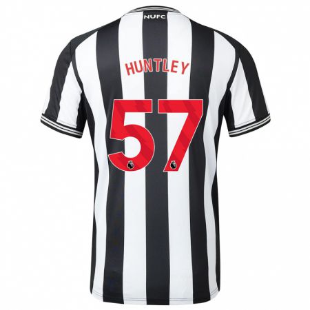 Kandiny Enfant Maillot James Huntley #57 Noir Blanc Tenues Domicile 2023/24 T-Shirt