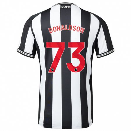 Kandiny Enfant Maillot Josh Donaldson #73 Noir Blanc Tenues Domicile 2023/24 T-Shirt