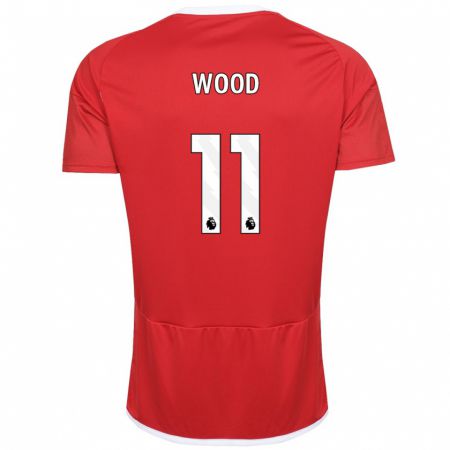 Kandiny Enfant Maillot Chris Wood #11 Rouge Tenues Domicile 2023/24 T-Shirt