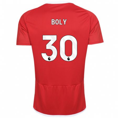 Kandiny Enfant Maillot Willy Boly #30 Rouge Tenues Domicile 2023/24 T-Shirt