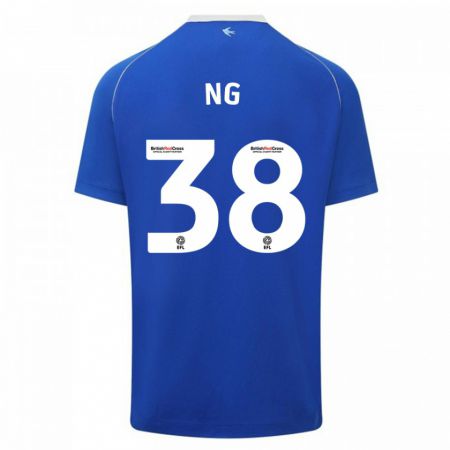 Kandiny Enfant Maillot Perry Ng #38 Bleu Tenues Domicile 2023/24 T-Shirt