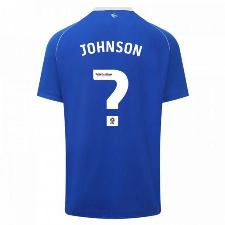 Kandiny Enfant Maillot Finlay Johnson #0 Bleu Tenues Domicile 2023/24 T-Shirt