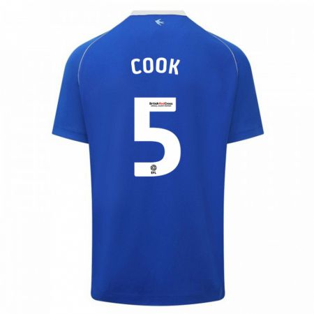 Kandiny Enfant Maillot Freddie Cook #5 Bleu Tenues Domicile 2023/24 T-Shirt