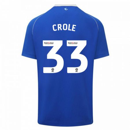 Kandiny Enfant Maillot James Crole #33 Bleu Tenues Domicile 2023/24 T-Shirt