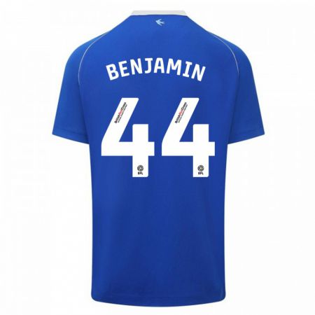 Kandiny Enfant Maillot Xavier Benjamin #44 Bleu Tenues Domicile 2023/24 T-Shirt