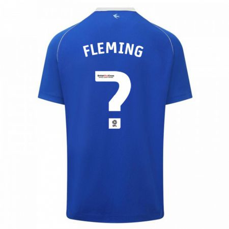 Kandiny Enfant Maillot Cole Fleming #0 Bleu Tenues Domicile 2023/24 T-Shirt
