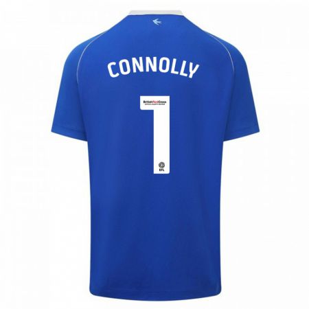 Kandiny Enfant Maillot Daisy Connolly #1 Bleu Tenues Domicile 2023/24 T-Shirt