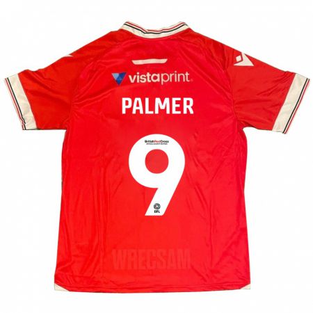 Kandiny Enfant Maillot Ollie Palmer #9 Rouge Tenues Domicile 2023/24 T-Shirt
