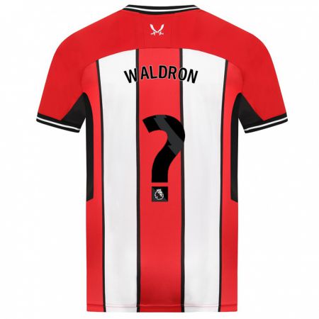 Kandiny Enfant Maillot Jack Waldron #0 Rouge Tenues Domicile 2023/24 T-Shirt