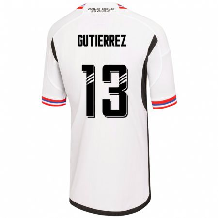 Kandiny Enfant Maillot Bruno Gutiérrez #13 Blanc Tenues Domicile 2023/24 T-Shirt