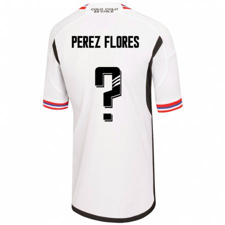 Kandiny Enfant Maillot Benjamín Pérez Flores #0 Blanc Tenues Domicile 2023/24 T-Shirt