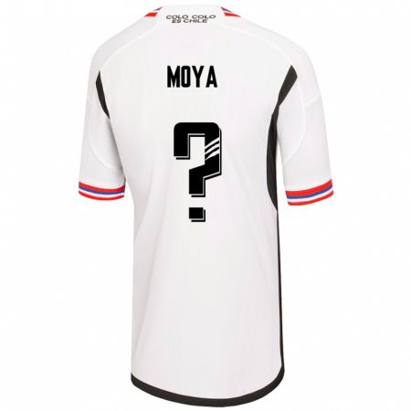 Kandiny Enfant Maillot Matías Moya #0 Blanc Tenues Domicile 2023/24 T-Shirt