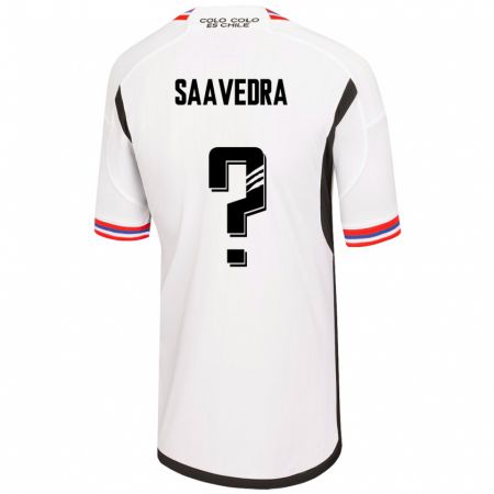 Kandiny Enfant Maillot Danilo Saavedra #0 Blanc Tenues Domicile 2023/24 T-Shirt