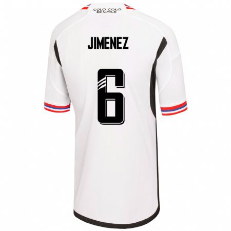 Kandiny Enfant Maillot Yastin Jiménez #6 Blanc Tenues Domicile 2023/24 T-Shirt