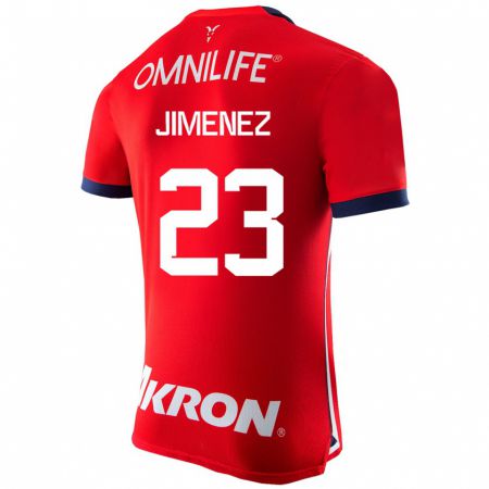 Kandiny Enfant Maillot Miguel Jiménez #23 Rouge Tenues Domicile 2023/24 T-Shirt