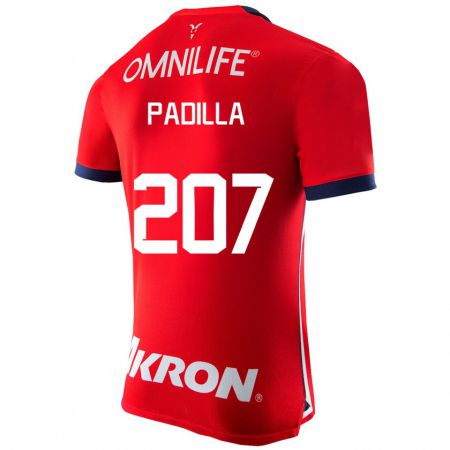 Kandiny Enfant Maillot Yael Padilla #207 Rouge Tenues Domicile 2023/24 T-Shirt