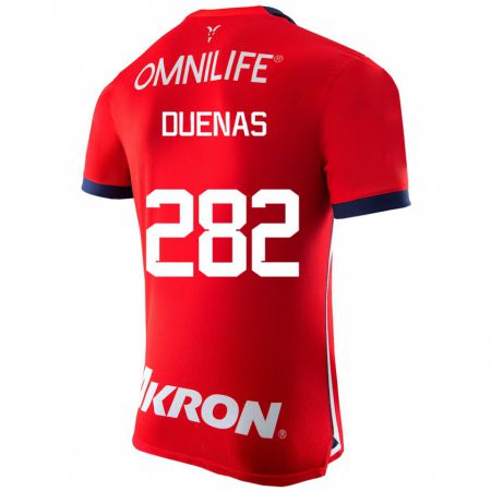 Kandiny Enfant Maillot Omar Dueñas #282 Rouge Tenues Domicile 2023/24 T-Shirt