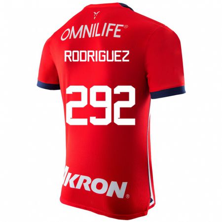Kandiny Enfant Maillot Emiliano Rodríguez #292 Rouge Tenues Domicile 2023/24 T-Shirt