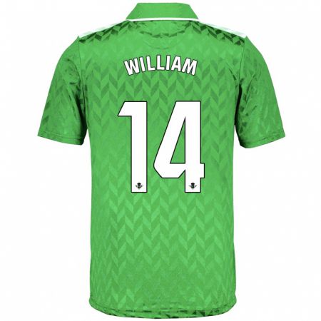 Kandiny Enfant Maillot William Carvalho #14 Vert Tenues Extérieur 2023/24 T-Shirt