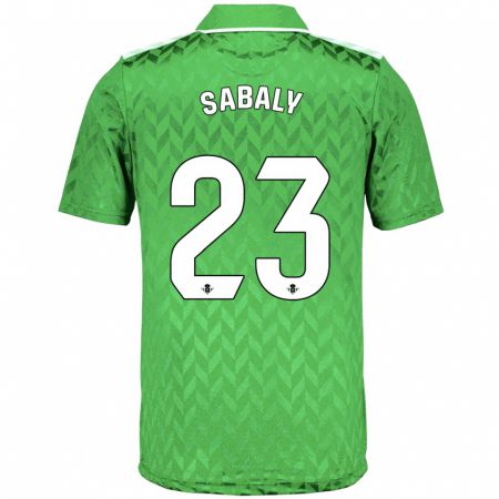 Kandiny Enfant Maillot Youssouf Sabaly #23 Vert Tenues Extérieur 2023/24 T-Shirt
