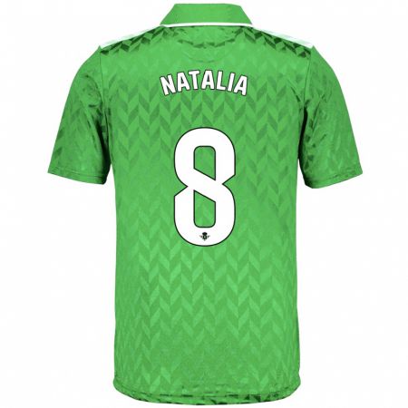 Kandiny Enfant Maillot Natalia Montilla Martinez #8 Vert Tenues Extérieur 2023/24 T-Shirt