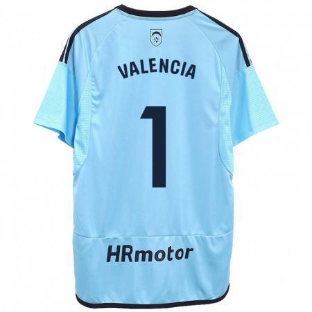 Kandiny Enfant Maillot Pablo Valencia #1 Bleu Tenues Extérieur 2023/24 T-Shirt