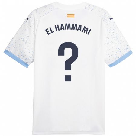 Kandiny Enfant Maillot Ayoub El Hammami #0 Blanc Tenues Extérieur 2023/24 T-Shirt