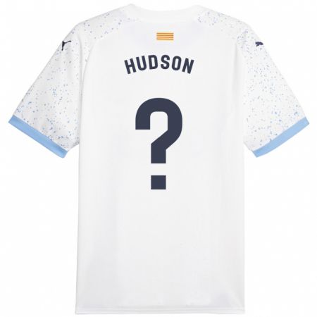 Kandiny Enfant Maillot Hudson #0 Blanc Tenues Extérieur 2023/24 T-Shirt