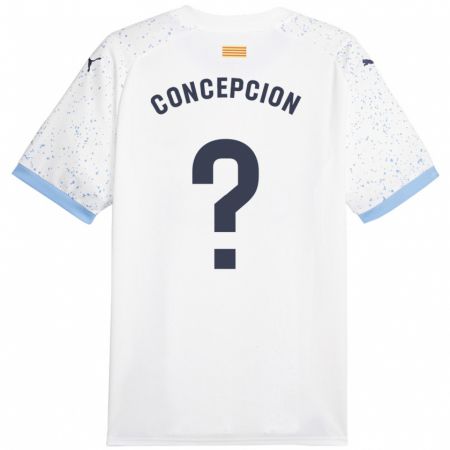 Kandiny Enfant Maillot Elian Concepción #0 Blanc Tenues Extérieur 2023/24 T-Shirt