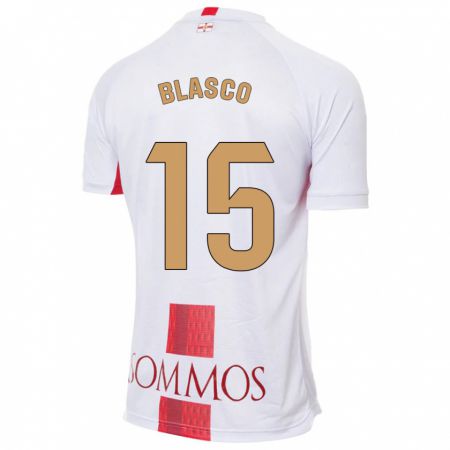 Kandiny Enfant Maillot Jérémy Blasco #15 Blanc Tenues Extérieur 2023/24 T-Shirt