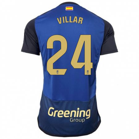 Kandiny Enfant Maillot Gonzalo Villar #24 Marin Tenues Extérieur 2023/24 T-Shirt