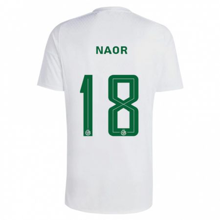 Kandiny Enfant Maillot Goni Naor #18 Vert Bleu Tenues Extérieur 2023/24 T-Shirt