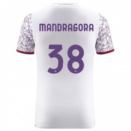 Kandiny Enfant Maillot Rolando Mandragora #38 Blanc Tenues Extérieur 2023/24 T-Shirt