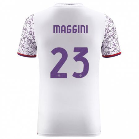 Kandiny Enfant Maillot Filippo Maggini #23 Blanc Tenues Extérieur 2023/24 T-Shirt
