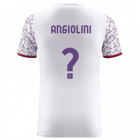 Kandiny Enfant Maillot Gianmarco Angiolini #0 Blanc Tenues Extérieur 2023/24 T-Shirt