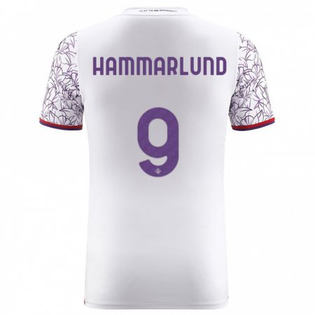 Kandiny Enfant Maillot Pauline Hammarlund #9 Blanc Tenues Extérieur 2023/24 T-Shirt