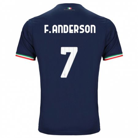 Kandiny Enfant Maillot Felipe Anderson #7 Marin Tenues Extérieur 2023/24 T-Shirt