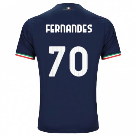 Kandiny Enfant Maillot Saná Fernandes #70 Marin Tenues Extérieur 2023/24 T-Shirt