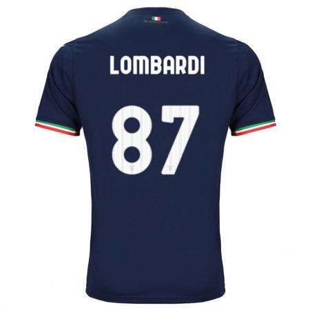 Kandiny Enfant Maillot Cristiano Lombardi #87 Marin Tenues Extérieur 2023/24 T-Shirt