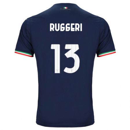 Kandiny Enfant Maillot Fabio Ruggeri #13 Marin Tenues Extérieur 2023/24 T-Shirt