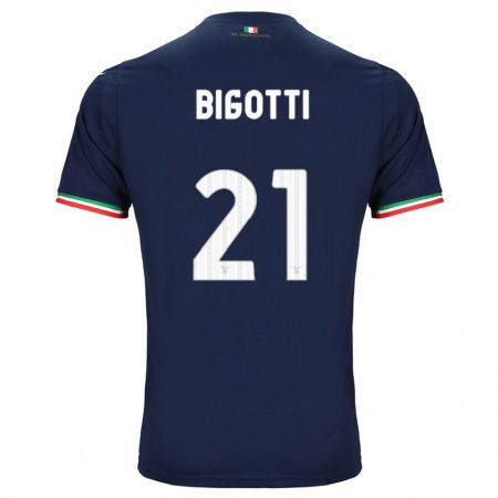 Kandiny Enfant Maillot Massimo Bigotti #21 Marin Tenues Extérieur 2023/24 T-Shirt