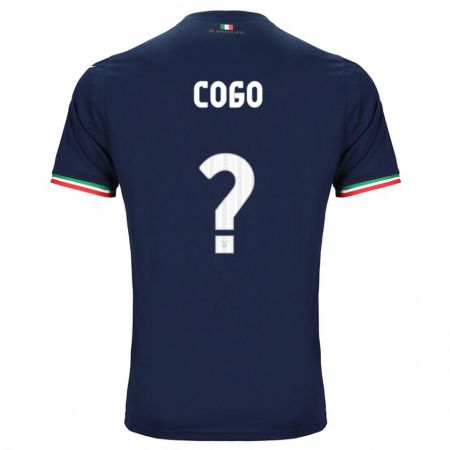 Kandiny Enfant Maillot Giovanni Cogo #0 Marin Tenues Extérieur 2023/24 T-Shirt