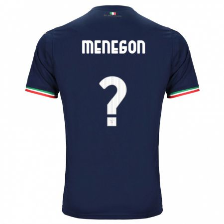 Kandiny Enfant Maillot Riccardo Menegon #0 Marin Tenues Extérieur 2023/24 T-Shirt